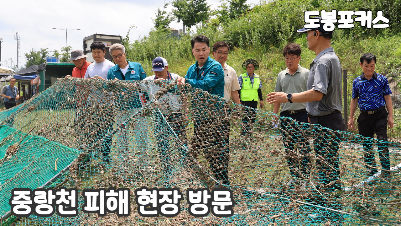 [도봉포커스] 중랑천 수해 피해지역 현장 점검